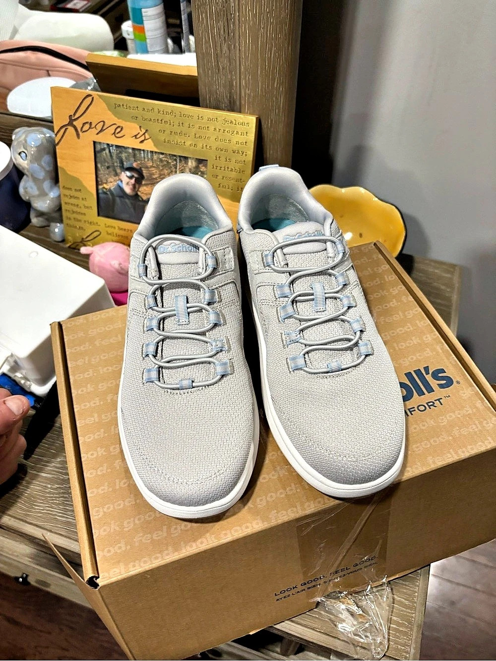 Dr. Scholl's Fascial Fit Women's Gray Sneakers US 6.5 NWT